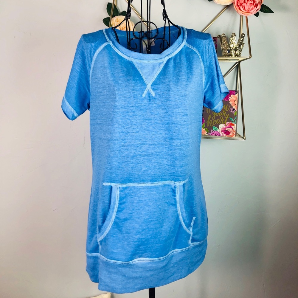 Blue GreenTea Yoga Top